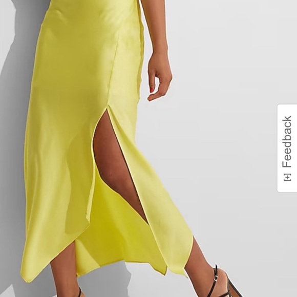 EXPRESS SATIN COWL NECK MAXI SLIP DRESS - Picture 2 of 6